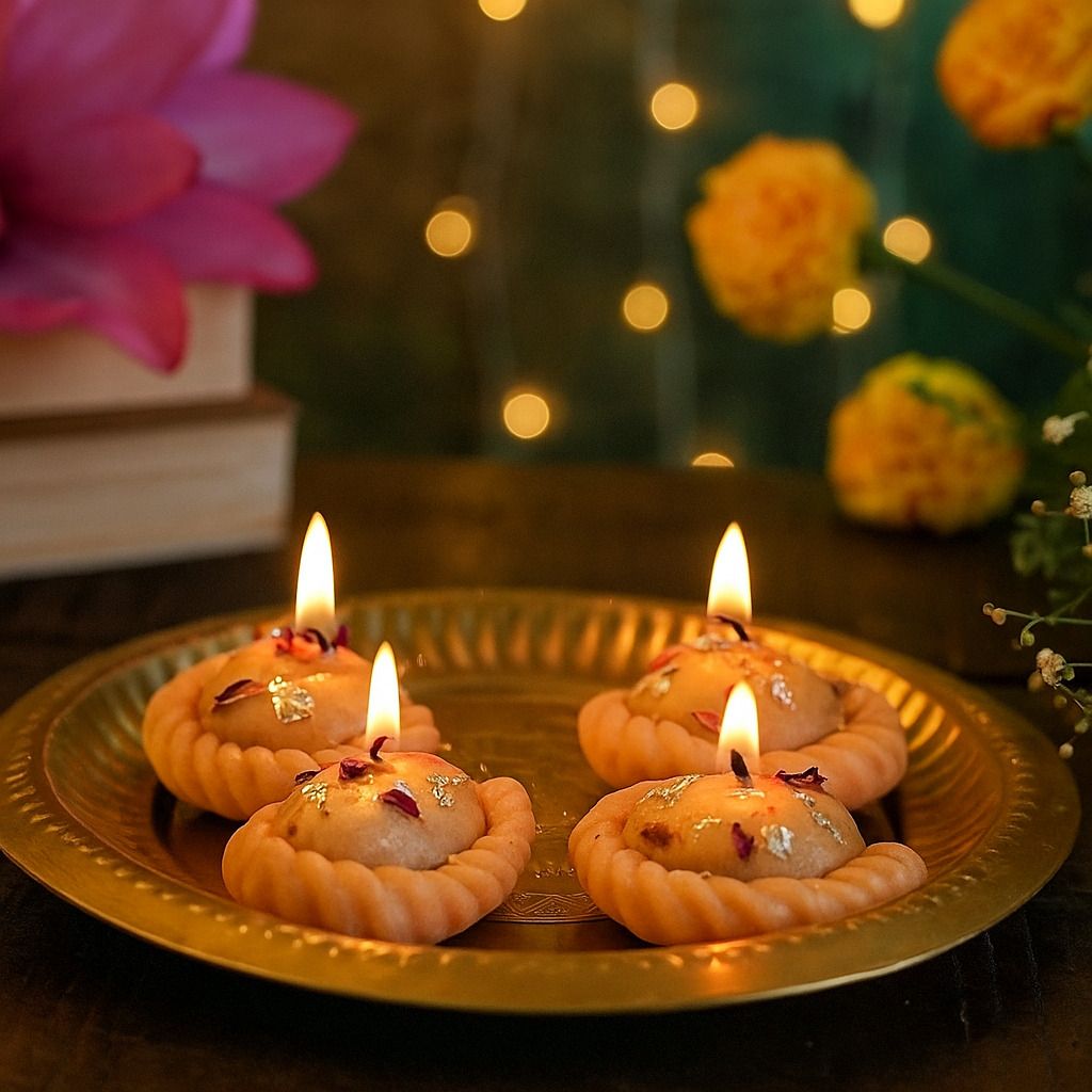 Handmade Gujiya Candle