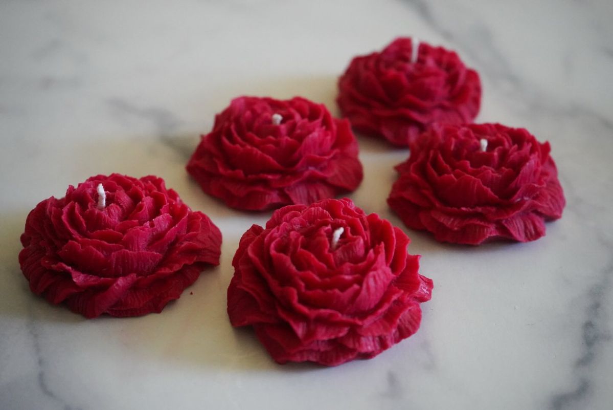 Rose Candle-Ideal for Gift | Home Decor | Diwali Puja | Office Decor