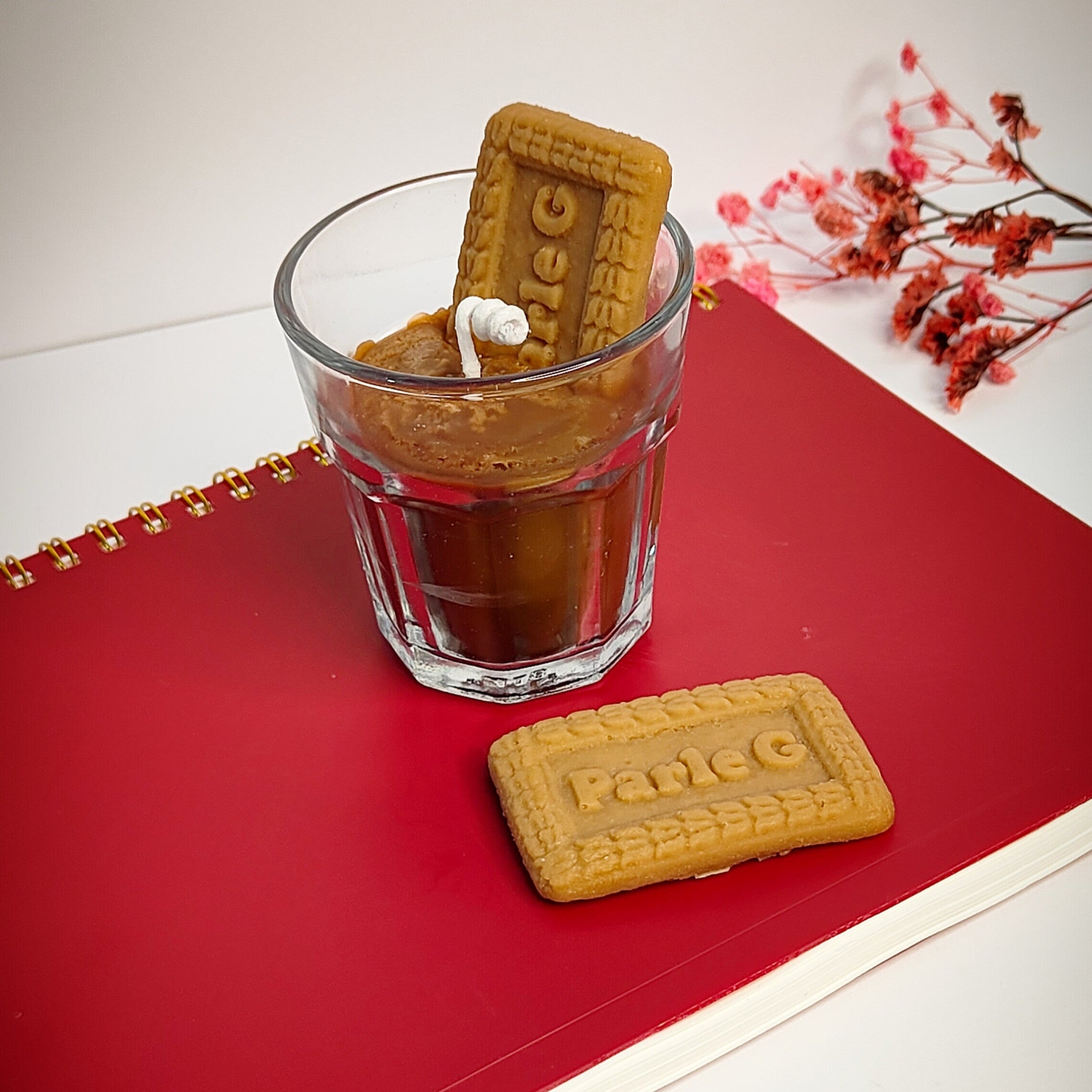 Parle-G Biscuit & Tea Glass Candle – Nostalgic Comfort in a Jar